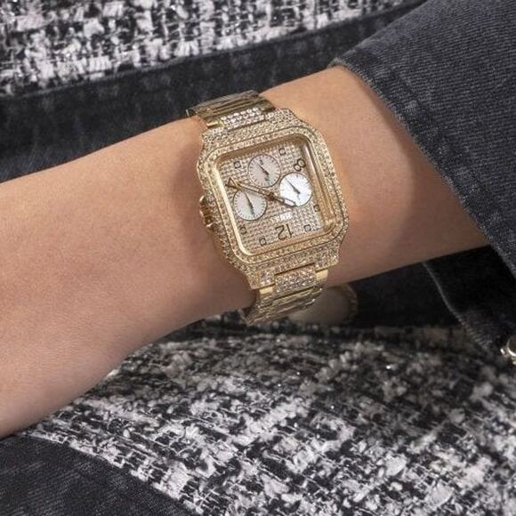 Guess GW0472L2 Deco Golden Dial Ladies Watch 36mm 3ATM Glam NWT - Picture 5 of 10